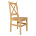 Dede Židle z masivu borovice - X odstín ořech Lak dřeva: Ořech