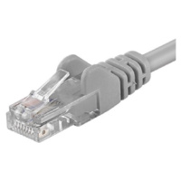 PremiumCord Patch kabel UTP RJ45-RJ45 CAT6 20m šedá