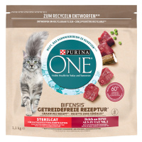 Purina ONE Grain Free Sterilized s hovězím - Výhodné balení: 3 x 1,1 kg