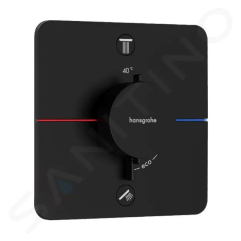 Hansgrohe 15583670 - Termostatická baterie pod omítku, pro 2 spotřebiče, matná černá