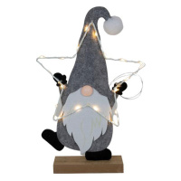 HIT Plstěná figurka 35cm Santa LED světýlka