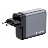 VERBATIM GaN Nabíječka do sítě GNC-140, 140W, 3x USB-C, 1x USB