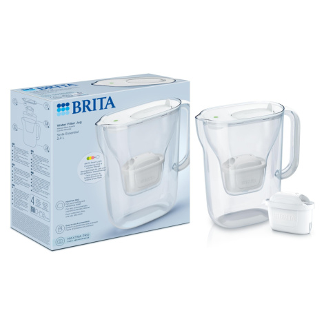 BRITA Style Essential 2,4 l filtrační konvice bílá + 1 filtr na měkkou vodu