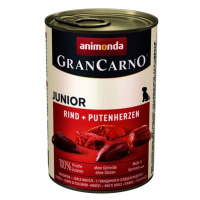 Animonda GranCarno Junior konzerva, hovězí a krůtí srdce 400 g (82728)