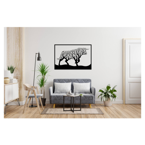 Vsepropejska Strom života býk dekorace na zeď Rozměr (cm): 38 x 25, Dekor: Černá