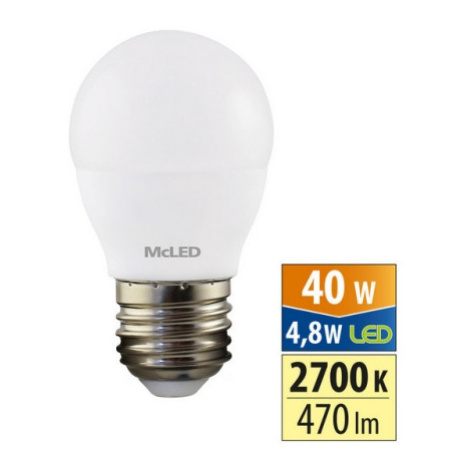 LED žárovka E27 McLED 4,8W (40W) teplá bílá (2700K) ML-324.033.87.0