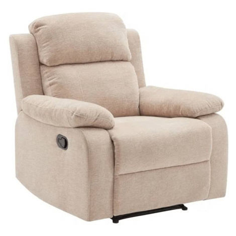 Relaxační polohovatelné křeslo BestBerg BBMCH-1BG / polyuretan/polyester / béžová Varianta: ivi0