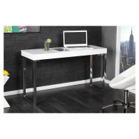 Estila Luxusní moderní psací stůl 120x40cm bílá