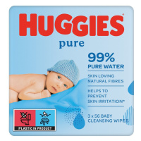 HUGGIES Pure Triplo vlhčené ubrousky 3x56ks