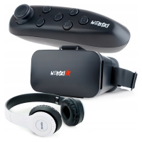 Virtuální Realita Brýle Vr 3D 360 Pro Telefon S Ovladačem Sluchátka