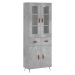 vidaXL Skříň highboard betonově šedá 69,5x34x180 cm kompozitní dřevo