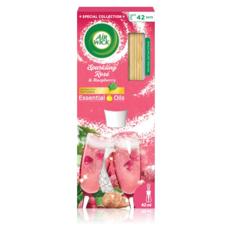 Air Wick Essential Oils Sparkling Rosé & Rasberry aroma difuzér s náplní 25 ml AirWick