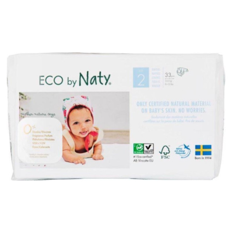 Naty Ekoplenky Mini 2 3-6 kg 33 ks Naty Nature Babycare