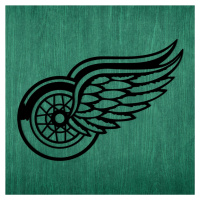 Dřevěné logo - Detroit Red Wings