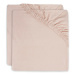 JOLLEIN - Prostěradlo napínací 40/50 x 80/90 cm 2 ks Pale Pink