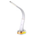 IMMAX LED stolní lampička CORELLA, Qi nabíjení, RGB podsvícení, stmívatelná, bílá / zlatá - 0897