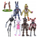 6X Five Nights At Freddy's Figurky Sada Klouby Jsou Pohyblivé Perfektní dárek