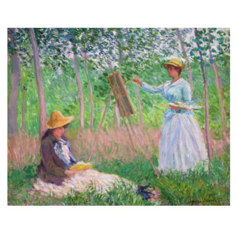 Figured ART Diamantové malování - V LESÍCH U GIVERNY, Monet bez rámu 40 x 50 cm
