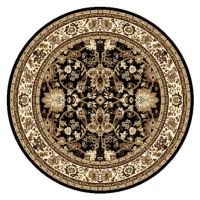 Alfa Carpets  Kusový koberec TEHERAN T-117 brown kruh - 160x160 (průměr) kruh cm