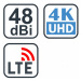 EVOLVEO Jade 2 LTE, 48dBi aktivní venkovní anténa DVB-T/T2, LTE filtr