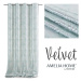 Závěs AmeliaHome Velvet Silver Leaves mátový