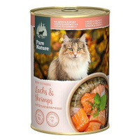 Pure Nature Cat Adult konzerva Losos a Krevety 375g