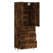 vidaXL Skříň highboard kouřový dub 69,5 x 34 x 180 cm kompozitní dřevo