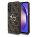 Guess PU 4G Metal Logo Zadní Kryt pro Samsung Galaxy A55 5G Brown