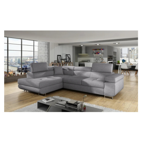 ASTER moderní rozkládací rohová sedačka s polohovacími opěrkami ELTAP