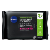 NIVEA MicellAIR Expert Micellar Make-up Remover Wipes 20 ks