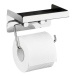Samodržící držák na toaletní papír s odkládací plochou Wenko