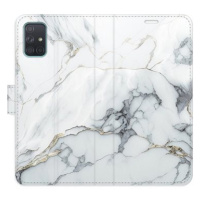 iSaprio Flip pouzdro SilverMarble 15 pro Samsung Galaxy A71