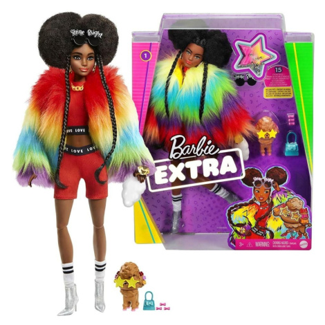 Barbie extra stylová dlouhovláska s hnědým pudlem, mattel gvr04