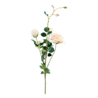 Růže HAKONE řezaná umělá krémovo-růžová 100cm