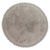 Šedý pratelný kulatý koberec ø 110 cm Perla – Nattiot