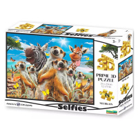 Puzzle 3D Surikata selfie 48 dílků
