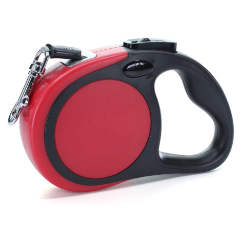 Vsepropejska Rudo samonavíjecí vodítko pro psa Barva: Červená, Délka vodítka: 3 m