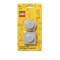 LEGO magnetky, set 2 ks - šedá