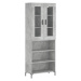 vidaXL Skříň highboard betonově šedá 69,5x34x180 cm kompozitní dřevo