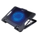 Chladící podložka C-TECH CLP-S100, 17", 1x 140mm, 2x USB, modré podsvícení