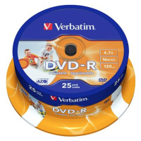 VERBATIM DVD-R AZO 4,7GB, 16x, printable, spindle 25 ks