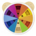 Viga Toys Dřevěná Montessori deska VIGA, míchací barvy