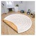 NORTHRUGS - Hanse Home koberce Kusový koberec Twin-Wendeteppiche 105786 Ochre kruh – na ven i na