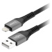 AlzaPower AluCore USB-A to Lightning (C189) Ultra Durable 2m tmavě šedý