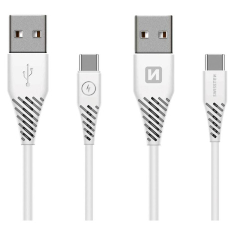 Kabel datový Swissten USB / USB-C 3.1 1.5 m bílý (7MM)