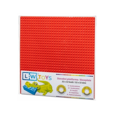 L-W Toys Základová deska 32x32 červená