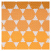 Venkovní koberec Green Decore Hexagon, oranžový, 120x180 cm
