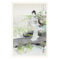 Obrazová reprodukce Iris Garden, Ogata Gekko, 26.7 × 40 cm