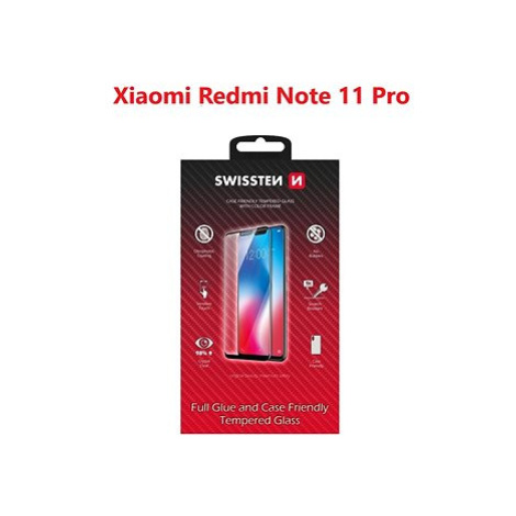 Swissten 3D Full Glue pro Xiaomi Redmi Note 11 Pro černé