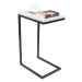ArtAdrk Příruční stolek SPARK | černé nohy Barva: Bílá